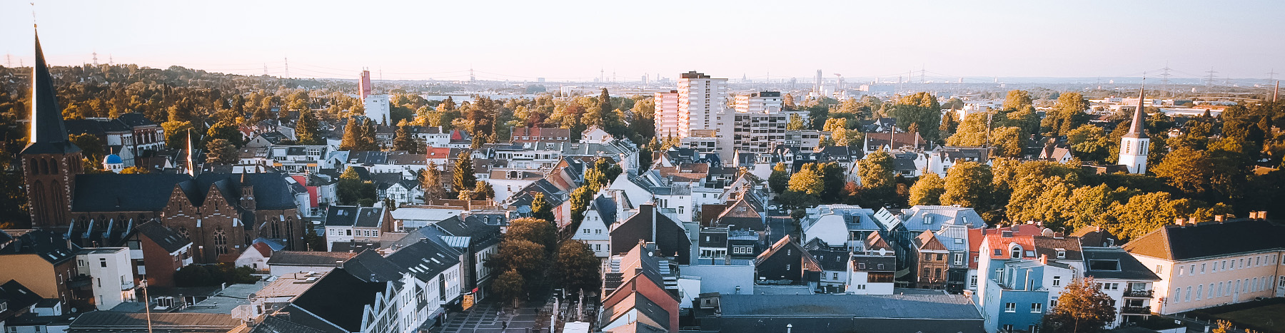 Brühler Innenstadt von oben