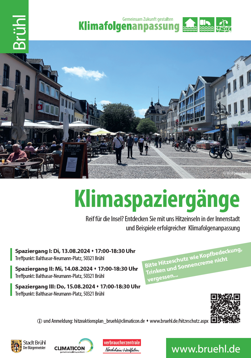 Plakat Klimaspaziergänge