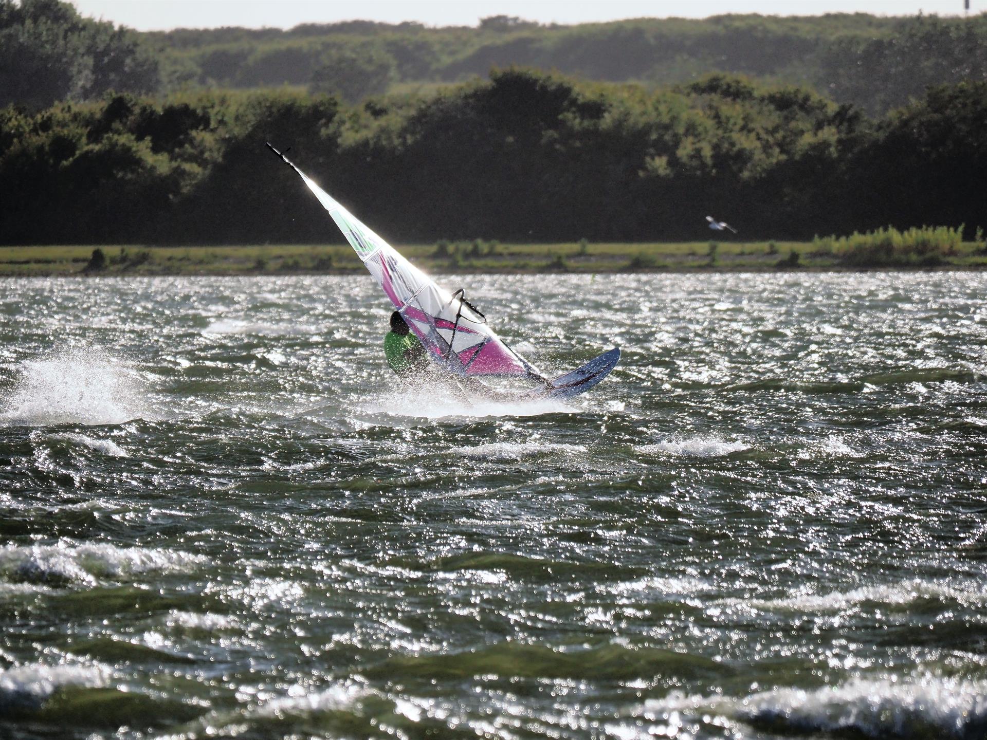 Surfer auf Heiderbergsee